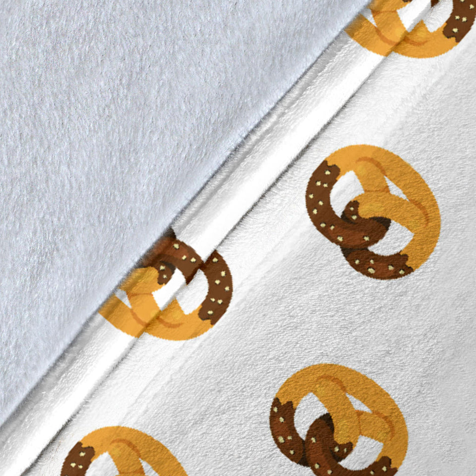 Pretzels Pattern Print Design 02 Premium Blanket