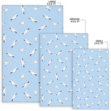 Seagull Pattern Print Design 02 Area Rug