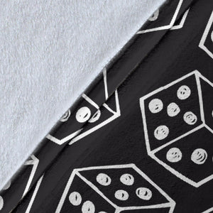 Dice Pattern Print Design 01 Premium Blanket