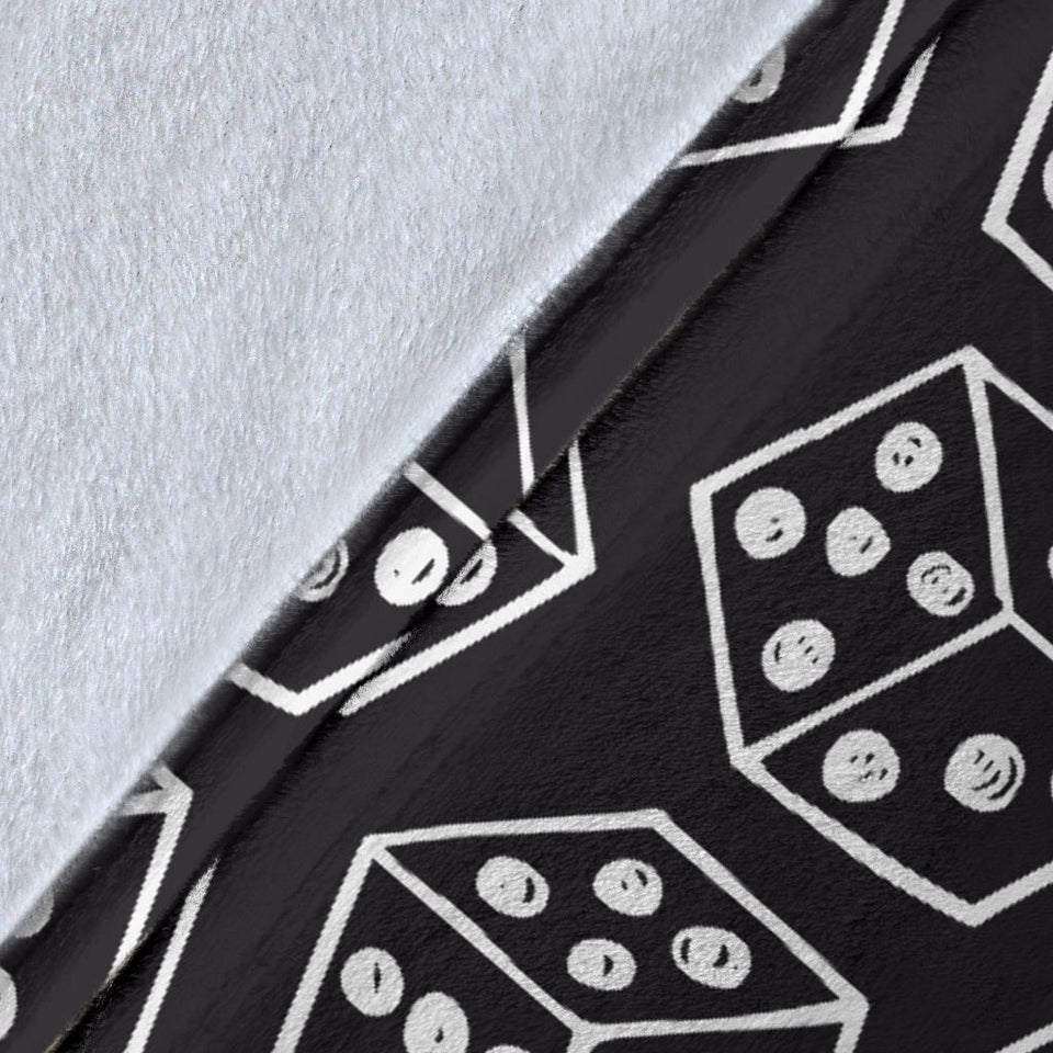Dice Pattern Print Design 01 Premium Blanket