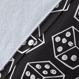 Dice Pattern Print Design 01 Premium Blanket