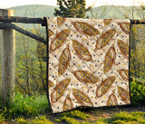 Corn Pattern Print Design 03 Premium Quilt