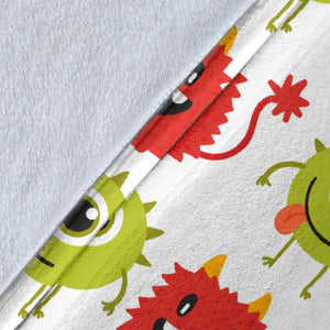 Alien Pattern Print Design 05 Premium Blanket