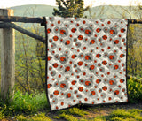 Ladybug Pattern Print Design 05 Premium Quilt