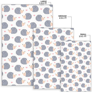Hedgehog Pattern Print Design 04 Area Rug