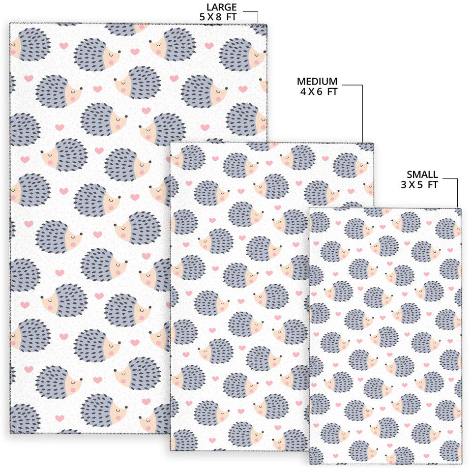 Hedgehog Pattern Print Design 04 Area Rug