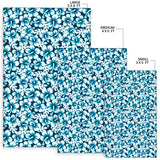 Hibiscus Pattern Print Design 04 Area Rug