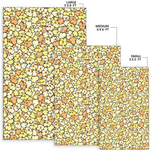 Popcorn Pattern Print Design 03 Area Rug