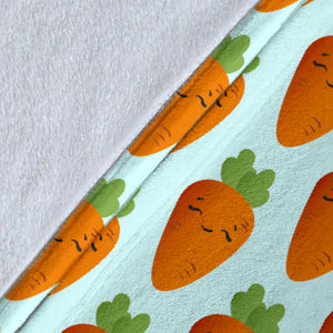 Carrot Pattern Print Design 03 Premium Blanket