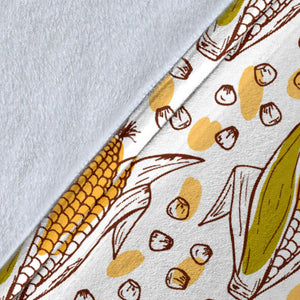 Corn Pattern Print Design 02 Premium Blanket