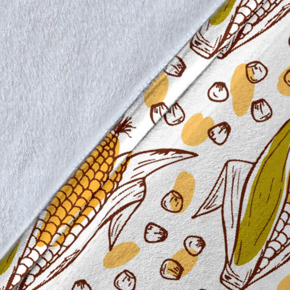 Corn Pattern Print Design 02 Premium Blanket