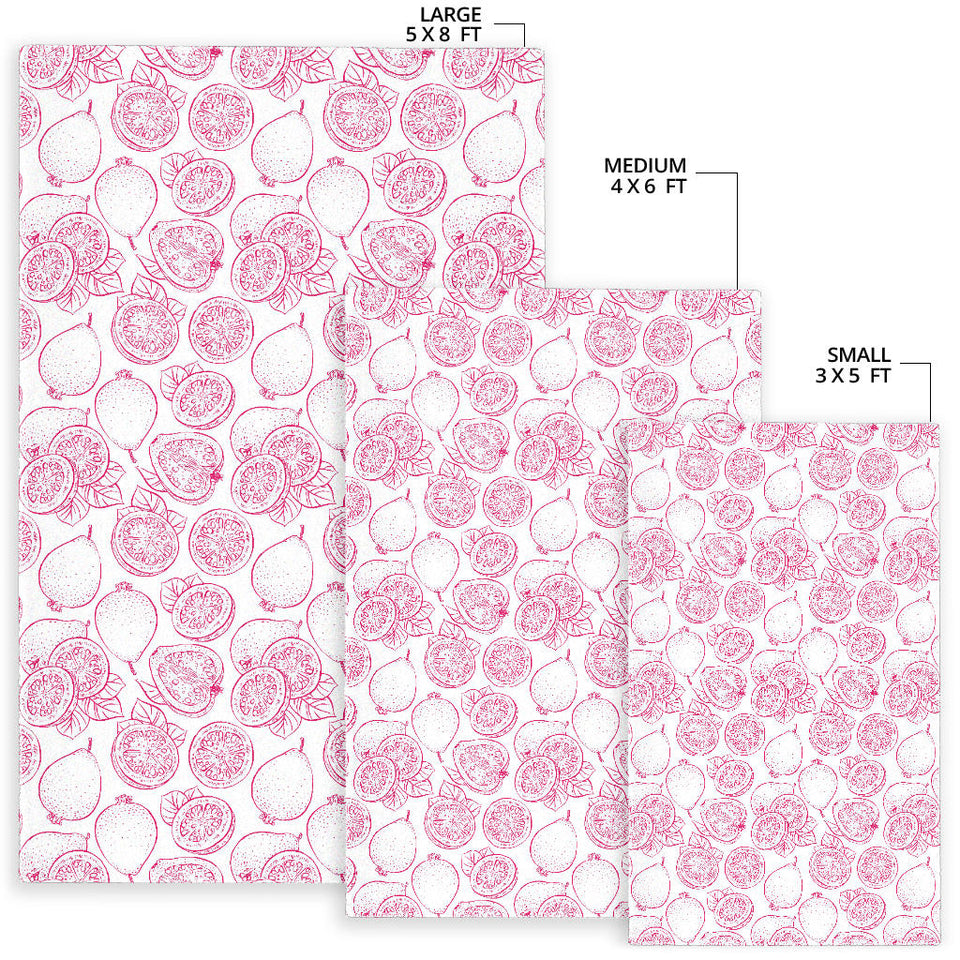 Sketch Guava Pattern Area Rug