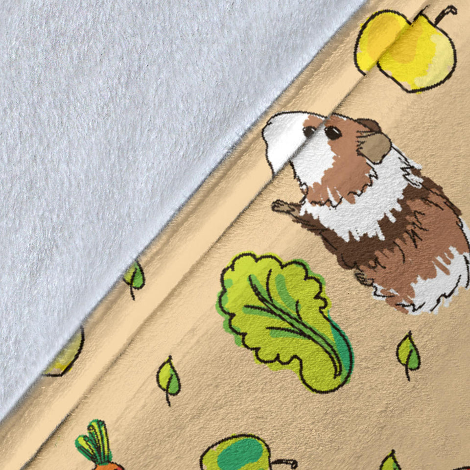 Guinea Pig Pattern Print Design 05 Premium Blanket