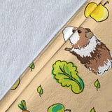 Guinea Pig Pattern Print Design 05 Premium Blanket
