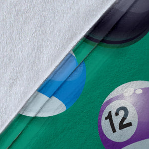 Billiard Ball Pattern Print Design 01 Premium Blanket