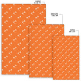 Engine Piston Orange Background Pattern Print Design 05 Area Rug