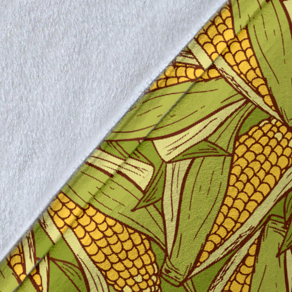 Corn Pattern Print Design 01 Premium Blanket
