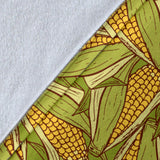 Corn Pattern Print Design 01 Premium Blanket