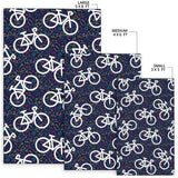 Bicycle Pattern Print Design 03 Area Rug