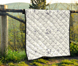 Math Pattern Print Design 03 Premium Quilt