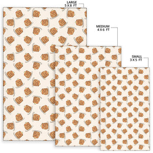 Pancake Pattern Print Design 01 Area Rug