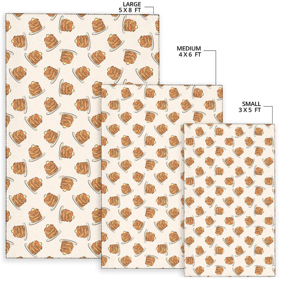 Pancake Pattern Print Design 01 Area Rug