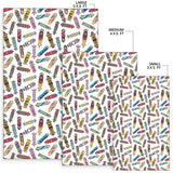 Skate Board Pattern Print Design 05 Area Rug