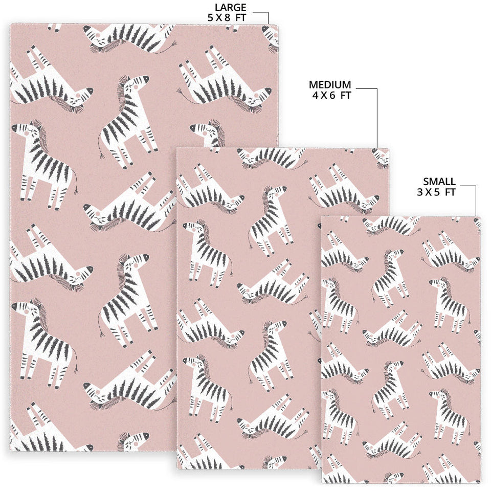 Cute Zebra Pattern Area Rug