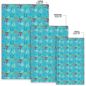 Math Pattern Print Design 02 Area Rug