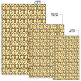 English Bulldog Pattern Print Design 02 Area Rug