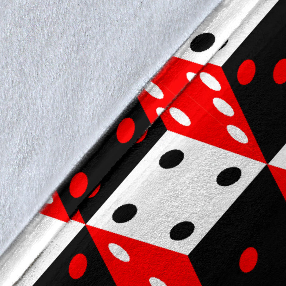 Dice Pattern Print Design 02 Premium Blanket