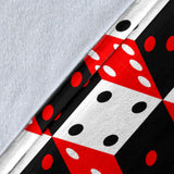 Dice Pattern Print Design 02 Premium Blanket