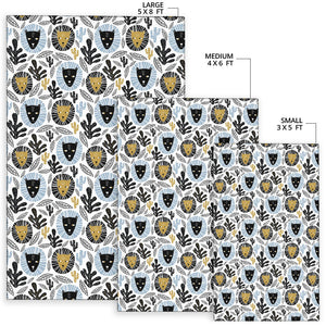 Lion Pattern Print Design 05 Area Rug