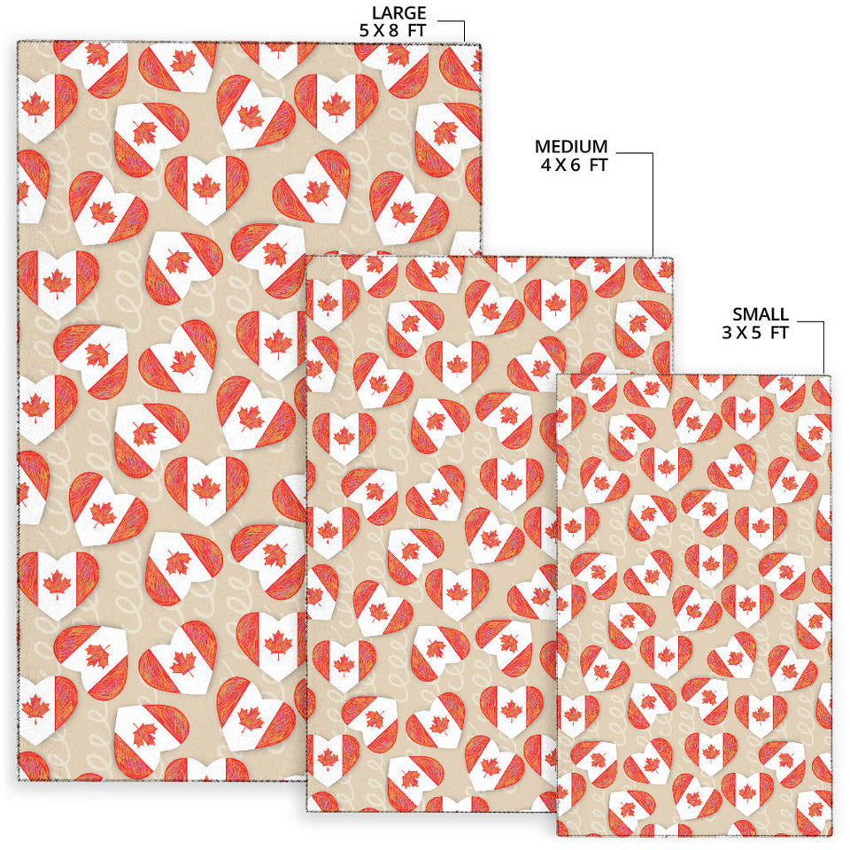 Canada Pattern Print Design 01 Area Rug