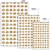 Hamburger Pattern Print Design 02 Area Rug