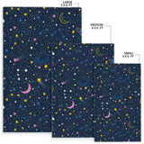 Space Pattern With Planets, Comets, Constellations And Stars Area Rug