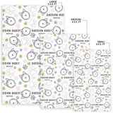 Siberian Husky Design Pattern Area Rug