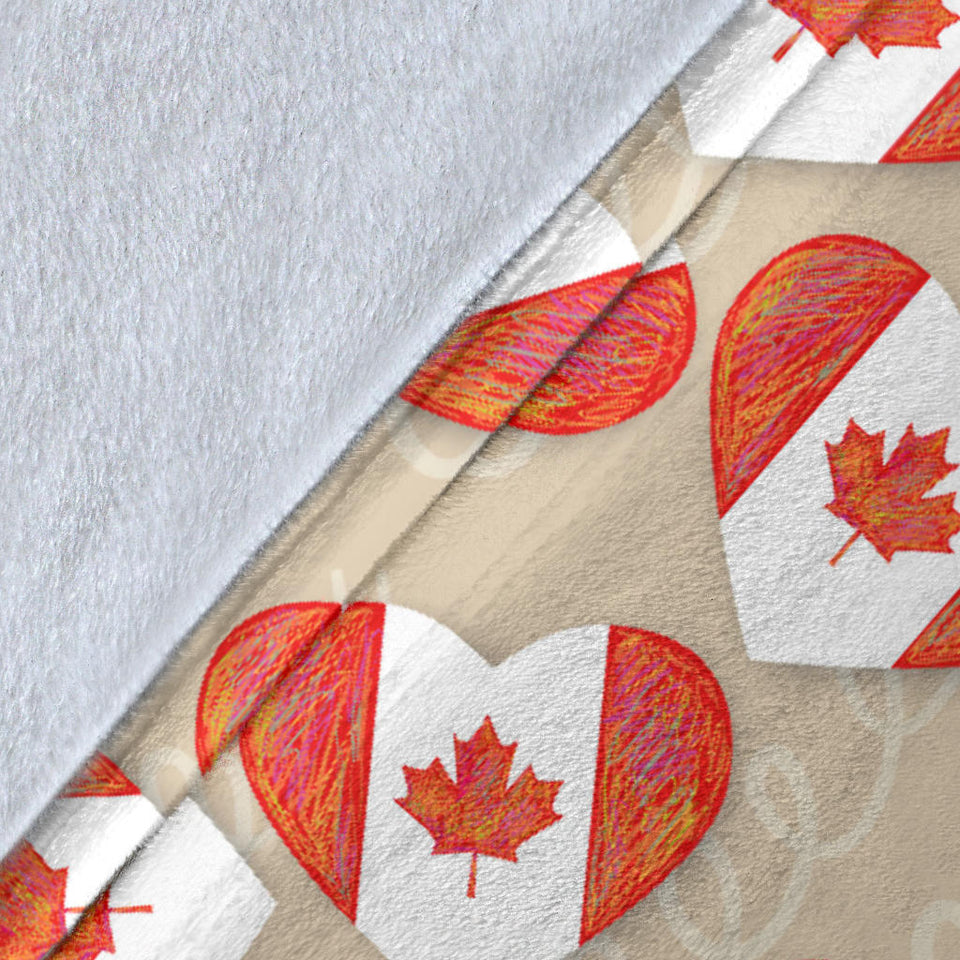 Canada Pattern Print Design 01 Premium Blanket