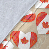 Canada Pattern Print Design 01 Premium Blanket