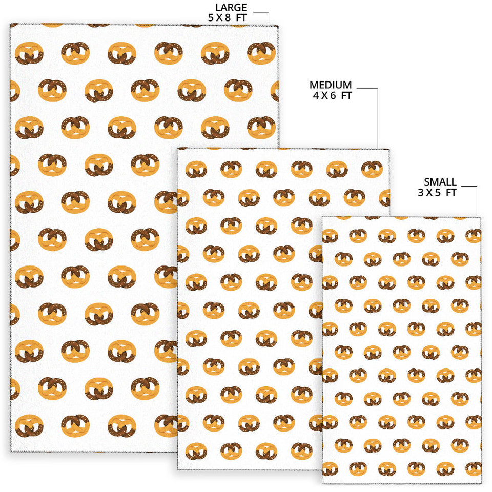 Pretzels Pattern Print Design 02 Area Rug