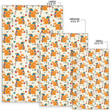 Squirrel Pattern Print Design 04 Area Rug