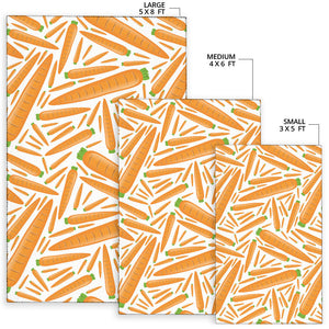 Carrot Pattern Print Design 02 Area Rug