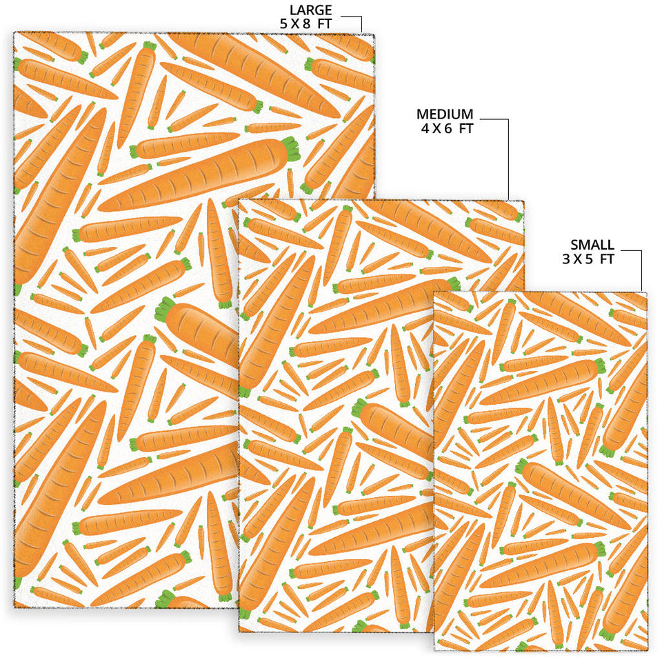Carrot Pattern Print Design 02 Area Rug