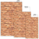 Brick Printed Pattern Print Design 04 Area Rug