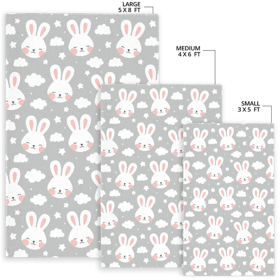Rabbit Cloud Pattern Area Rug