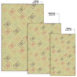 Camera Pattern Print Design 01 Area Rug