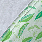 Green Peas Pattern Print Design 01 Premium Blanket