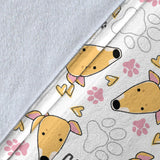 Greyhound Pattern Print Design 03 Premium Blanket