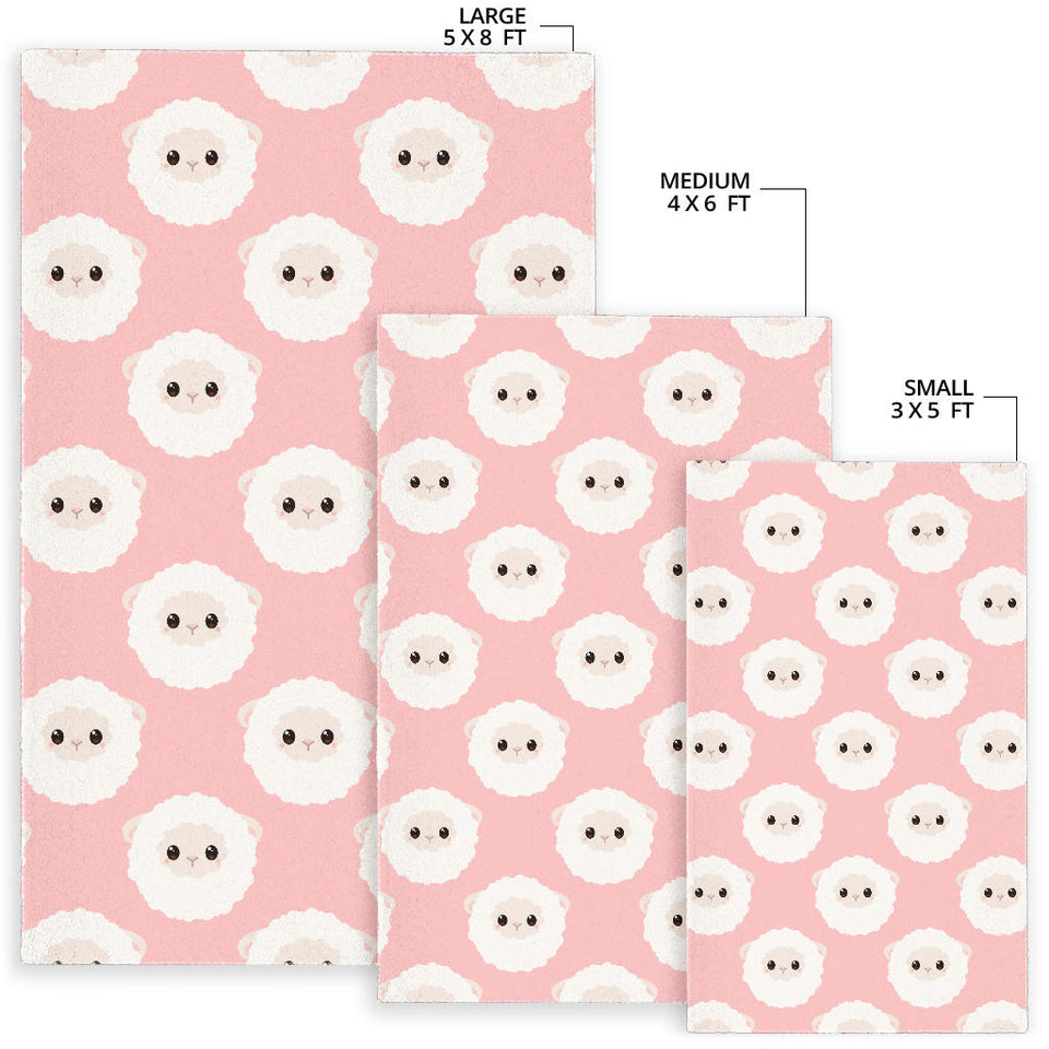 Cute Sheep Pattern Area Rug