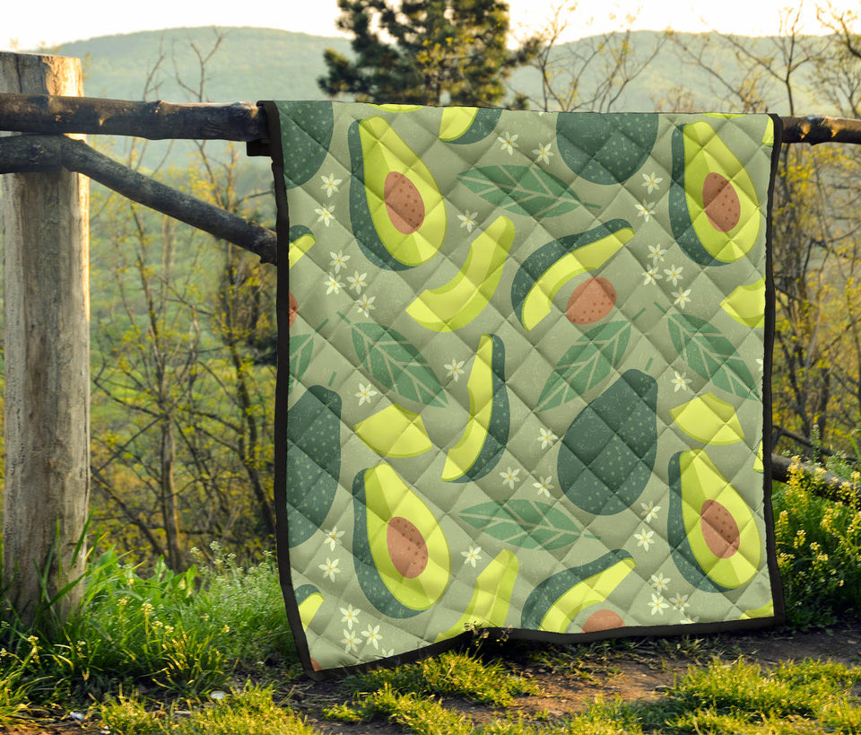 Avocado Pattern Premium Quilt